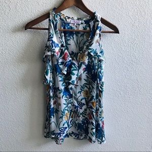 Parker floral sleeveless blouse